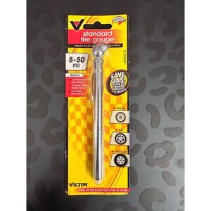 Standard Tire Gauge 5-50 PSI Bicycle Cars SUV Trucks Victor 00902-8